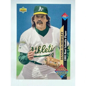 Dennis Eckersley #487 Oakland Athletics Baseball Team 1993 Upper Deck TCG Mint‎